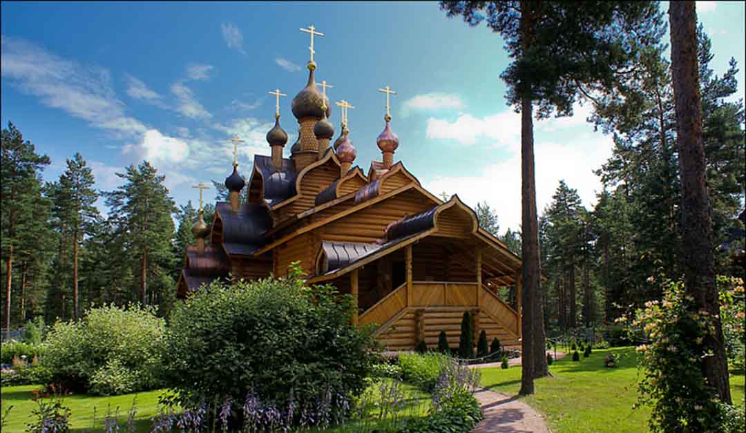Деревянный храм в Сосново